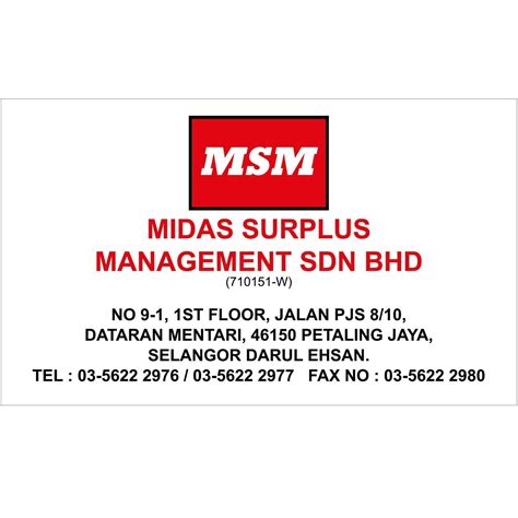 midas surplus management sdn bhd